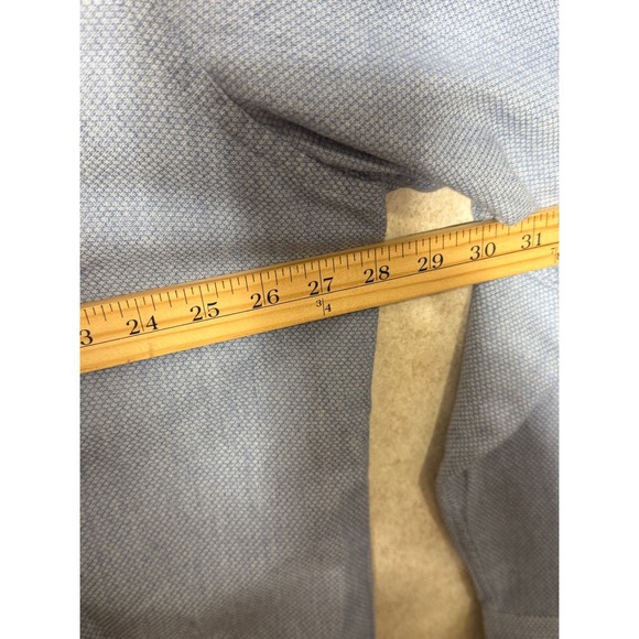 UNTUCKit Priam Men's XXXLarge Blue Textured Cotton Button Down Casual Shirt - Picture 5 of 8